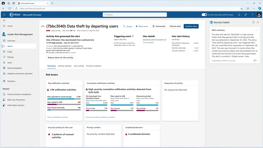 security-copilot-with-microsoft-purview-insider-risk-management
