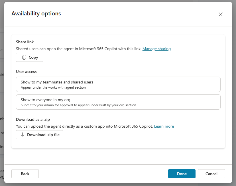 availability-options-in-copilot-studio-builder-screenshot